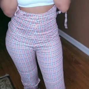 Plaid Jumpsuit